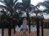 Gazebo area for wecome drinks Patricia de Faria and Joao Soares at CHEZ CHARLENE